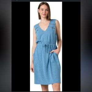 prAna Cozy Up Korrine dress in sly‎ heather blue